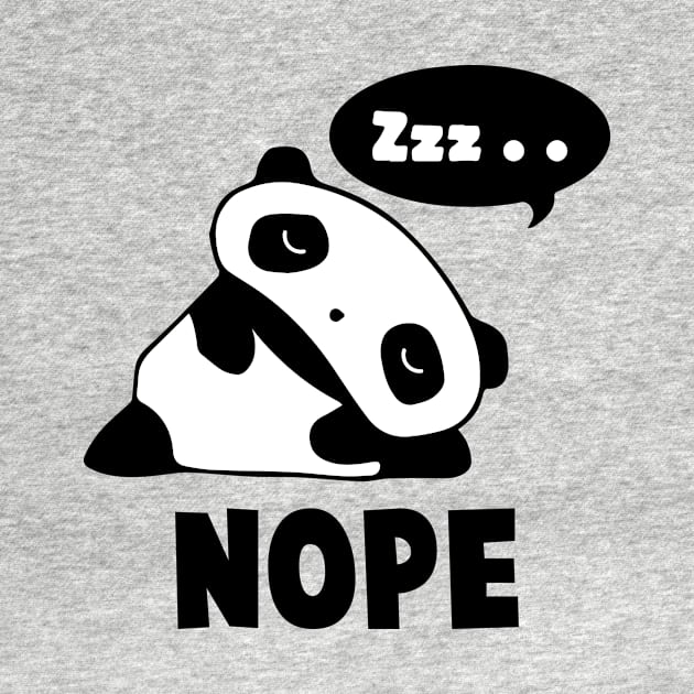 NOPE' Lazy Panda by ourwackyhome